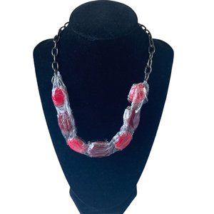 Dark red and pink ruby necklace by Ballet
